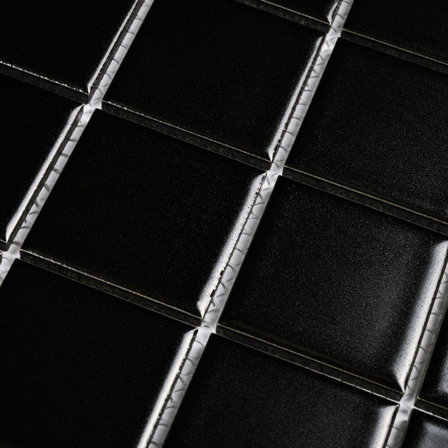 Мозаика Bonaparte (Бонапарт) Manila Black Матовая 30.6x30.6 см (чип 4,8x4,8 см)