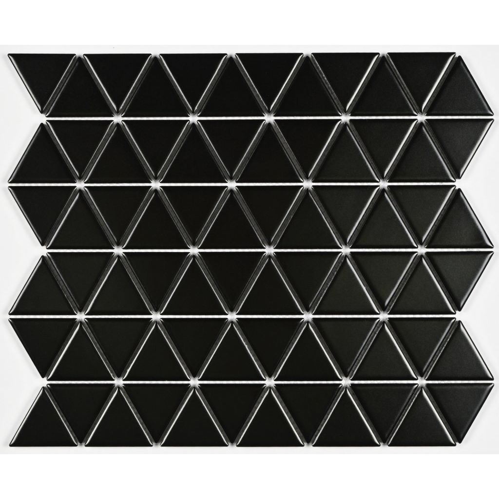 Мозаика Bonaparte (Бонапарт) Reno Black matt Матовая 25.2x29.1 см (чип 3,9x4,5 см)