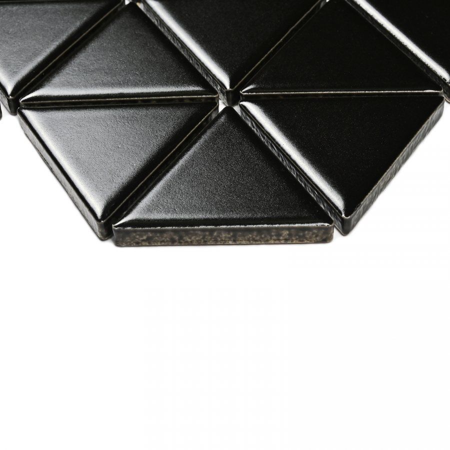 Мозаика Bonaparte (Бонапарт) Reno Black matt Матовая 25.2x29.1 см (чип 3,9x4,5 см)