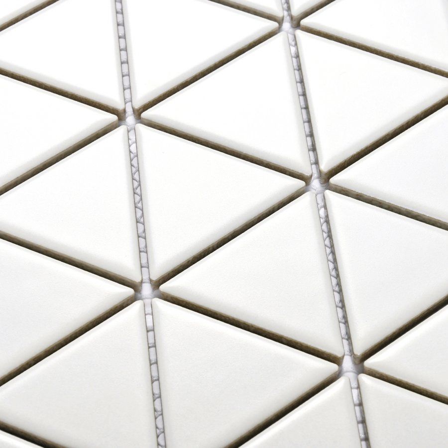Мозаика Bonaparte (Бонапарт) Reno White matt Матовая 25.2x29.1 см (чип 3,9x4,5 см)