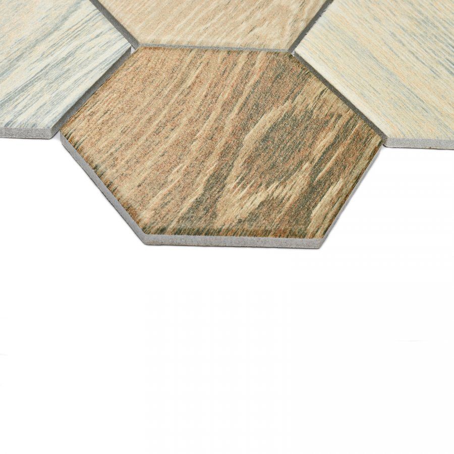 Мозаика Bonaparte (Бонапарт) Wood comb Матовая 29.5x25.6 см (чип 9,5x11 см)