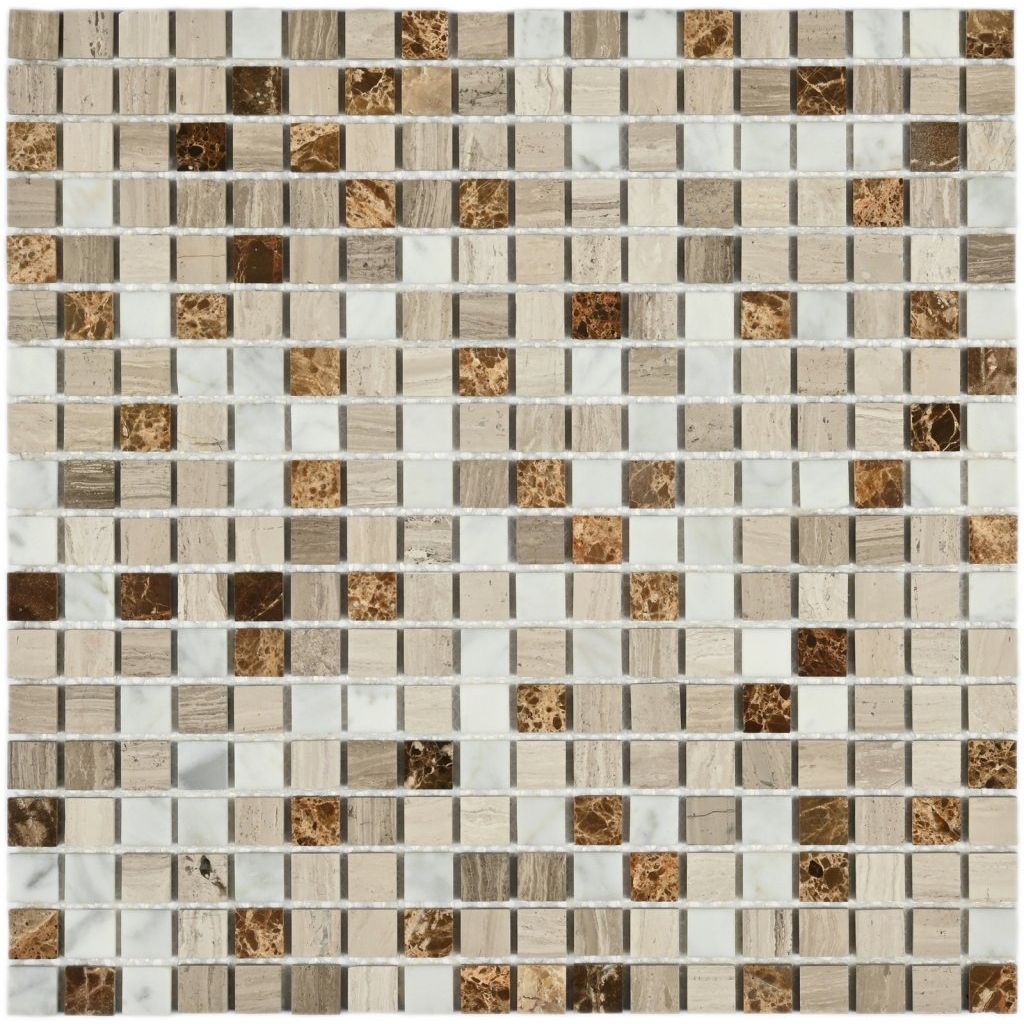 Мозаика Bonaparte (Бонапарт) Detroit Полированная 30.5x30.5 см (чип 1,5x1,5 см)