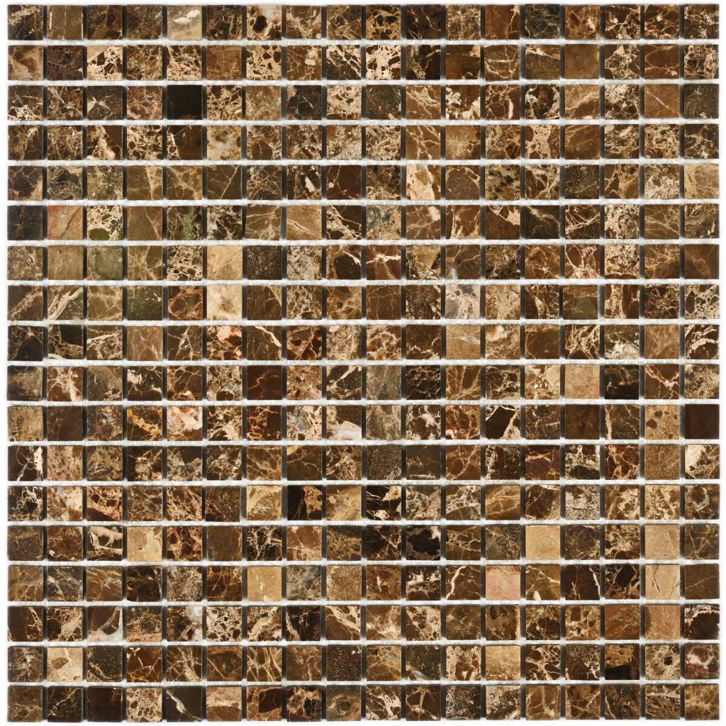 Мозаика Bonaparte (Бонапарт) Ferato-15 slim Полированная 30.5x30.5 см (чип 1,5x1,5 см)