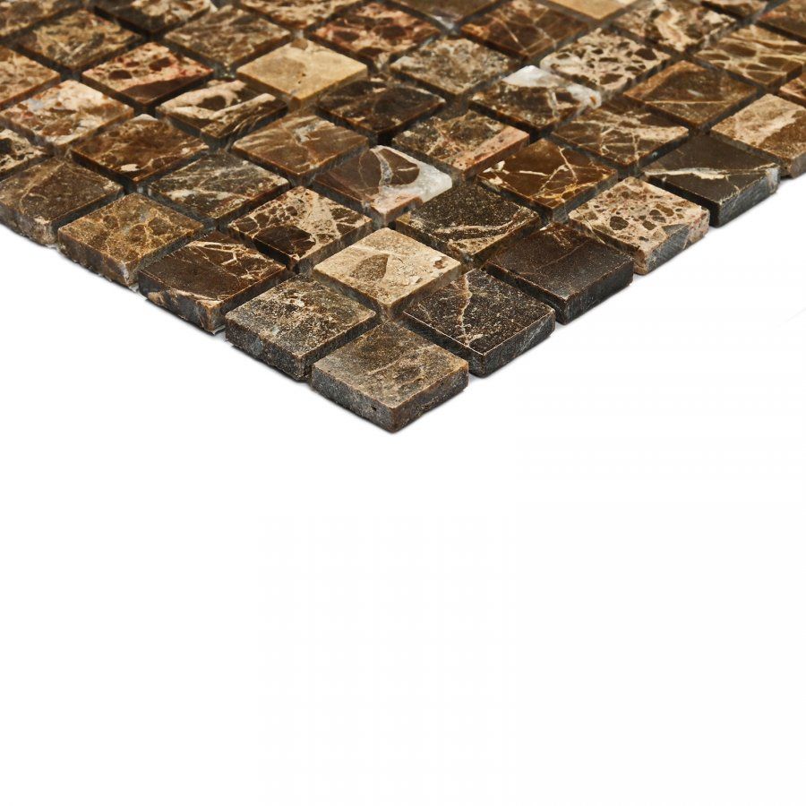 Мозаика Bonaparte (Бонапарт) Ferato-15 slim Полированная 30.5x30.5 см (чип 1,5x1,5 см)