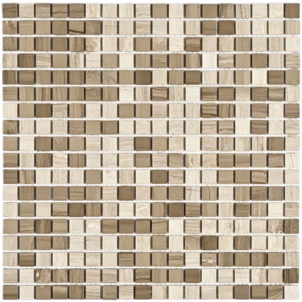 Мозаика Bonaparte (Бонапарт) Kansas-15 Полированная 30.5x30.5 см (чип 1,5x1,5 см)