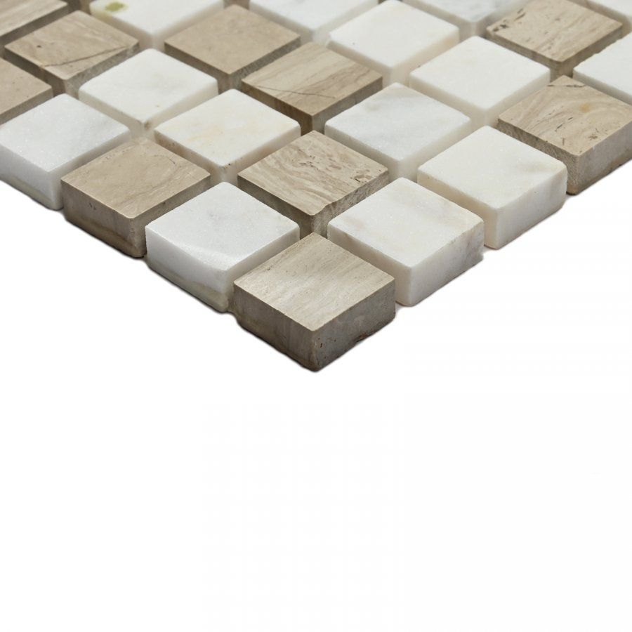 Мозаика Bonaparte (Бонапарт) Melange-15 Полированная 30.5x30.5 см