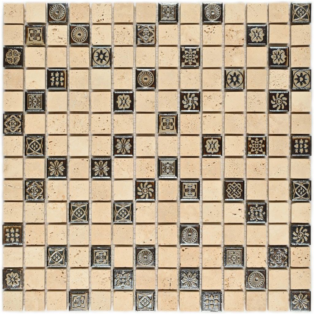 Мозаика Bonaparte (Бонапарт) Milan-1 Полированная 30.5x30.5 см (чип 2x2 см)