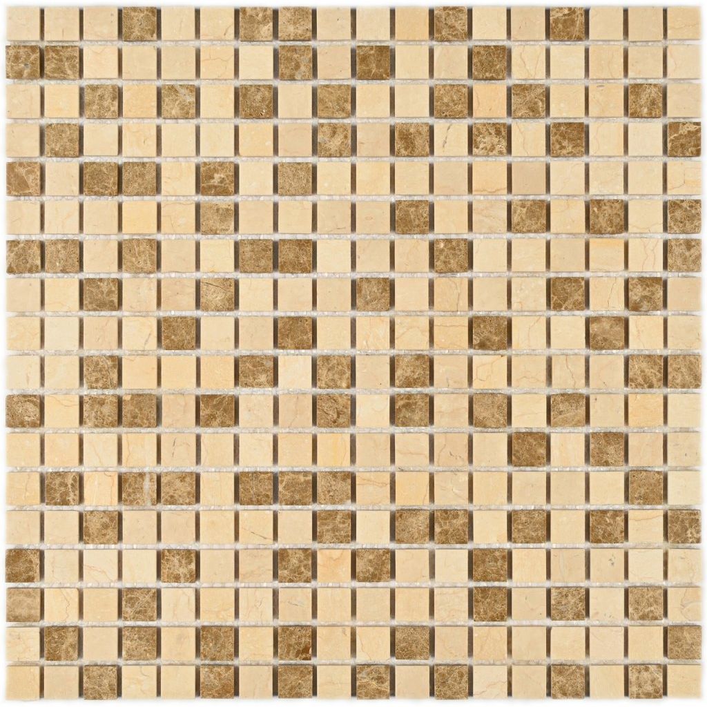 Мозаика Bonaparte (Бонапарт) Sevilla-15 slim Полированная 30.5x30.5 см (чип 1,5x1,5 см)