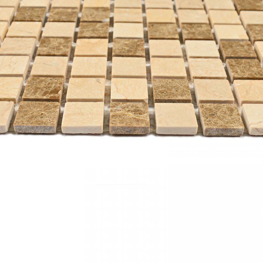 Мозаика Bonaparte (Бонапарт) Sevilla-15 slim Полированная 30.5x30.5 см (чип 1,5x1,5 см)