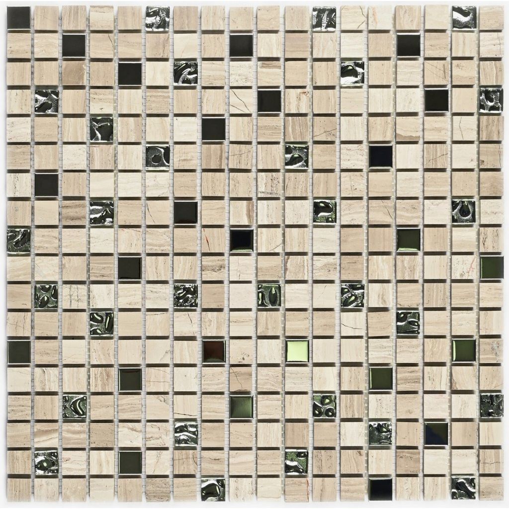 Мозаика Bonaparte (Бонапарт) Tokyo Полированная 30.5x30.5 см (чип 1,5x1,5 см)