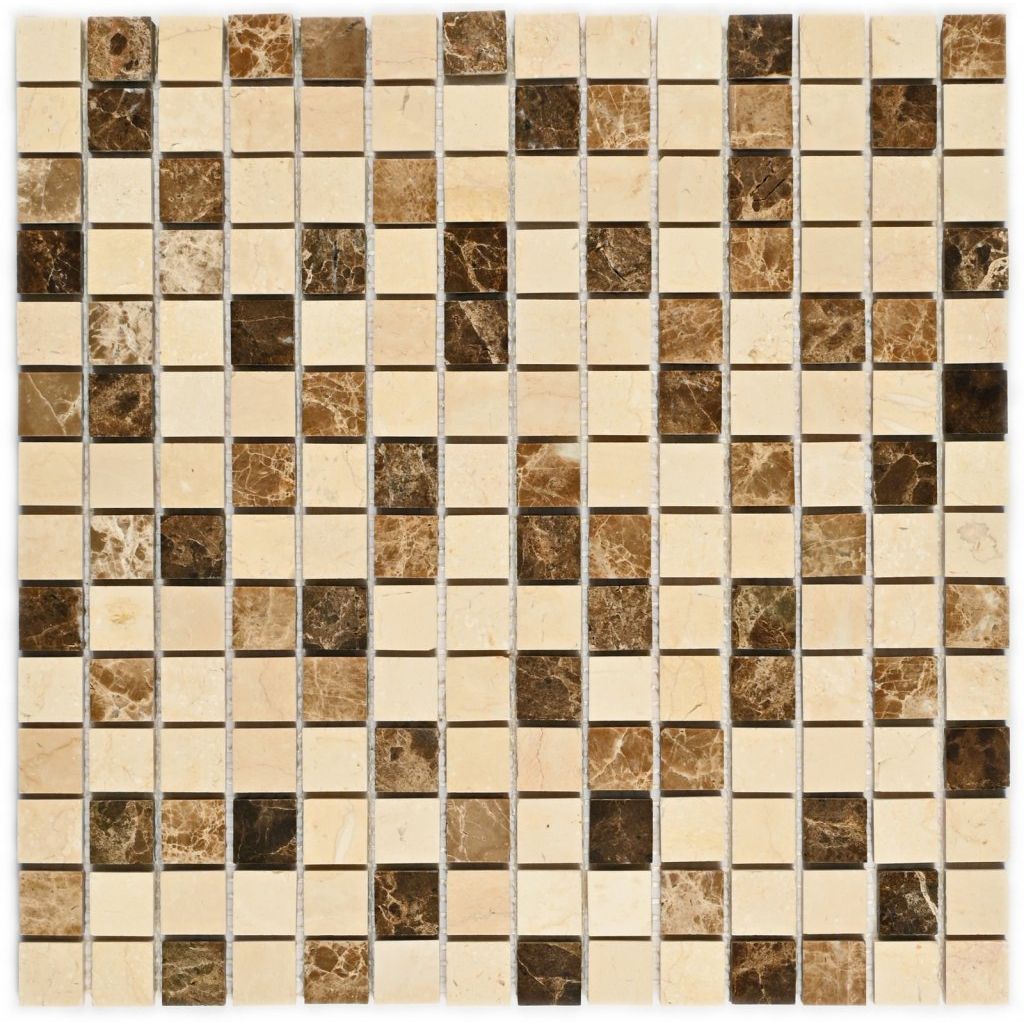 Мозаика Bonaparte (Бонапарт) Turin-20 Полированная 30.5x30.5 см (чип 2x2 см)