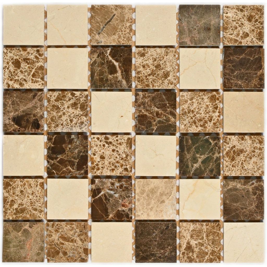 Мозаика Bonaparte (Бонапарт) Turin 48 Полированная 30.5x30.5 см (чип 4,8x4,8 см)