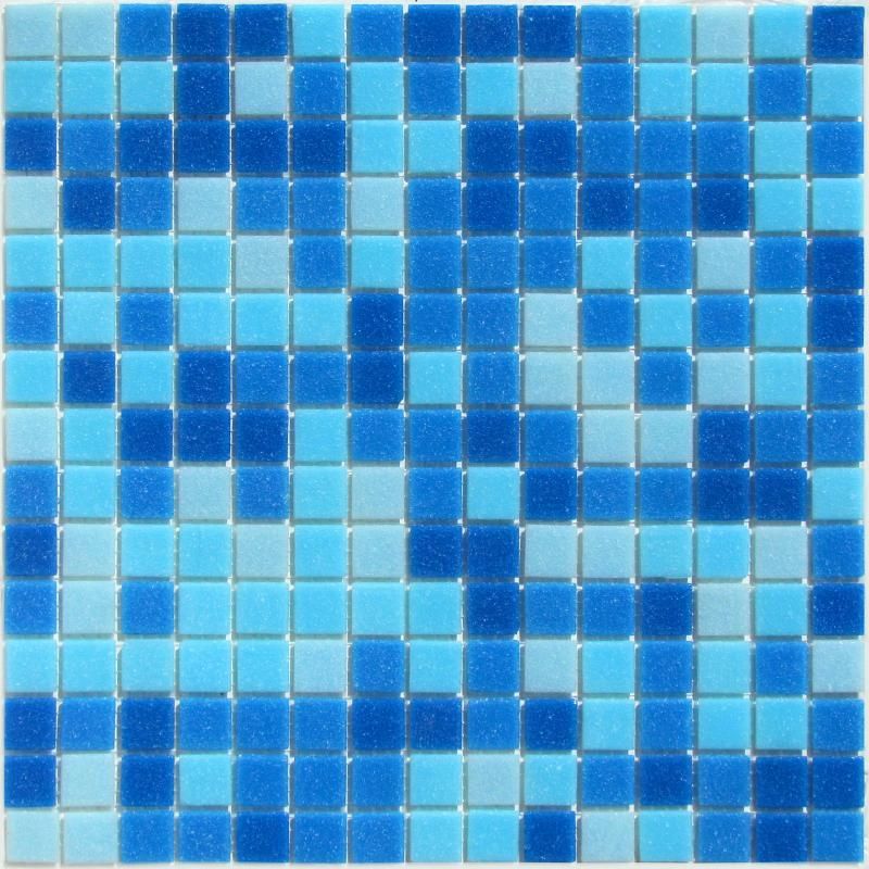 Мозаика Bonaparte (Бонапарт) Aqua 150 (на сетке) Полуглянцевая 32.7x32.7 см (чип 2x2 см)