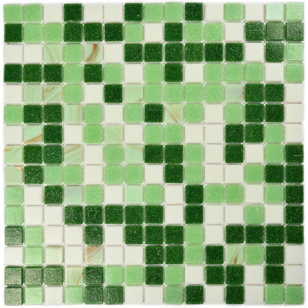 Мозаика Bonaparte (Бонапарт) Grass Полуглянцевая 32.7x32.7 см (чип 2x2 см)