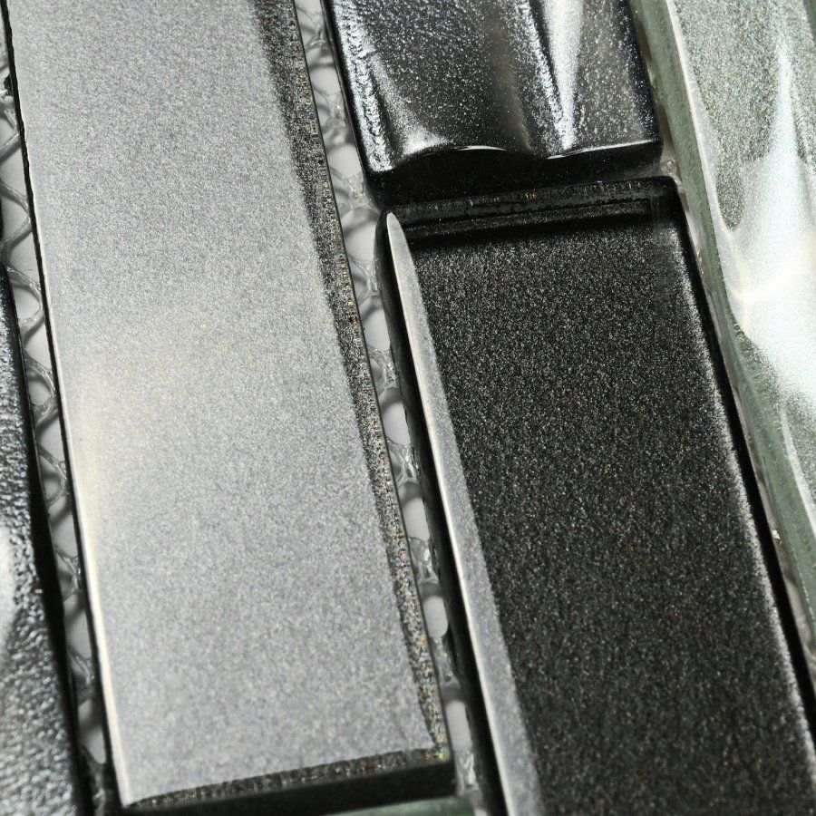 Мозаика Bonaparte (Бонапарт) Optima Grey Глянцевая 30x30 см (чип 2,3x9,8 см)