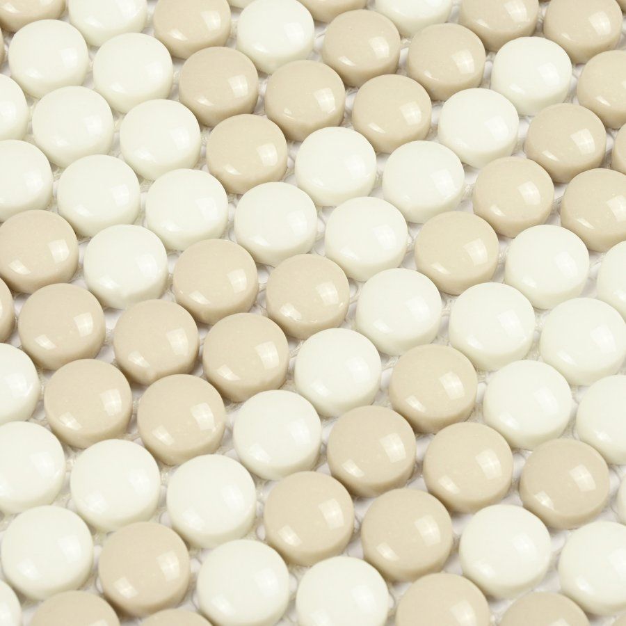 Мозаика Bonaparte (Бонапарт) Pixel cream Глянцевая 32.5x31.8 см