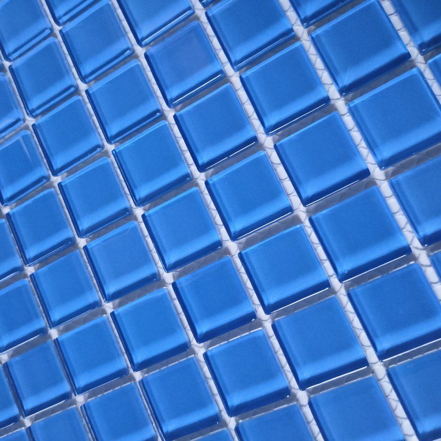 Мозаика Bonaparte (Бонапарт) Royal blue Глянцевая 30x30.1 см (чип 2,5x2,6 см)