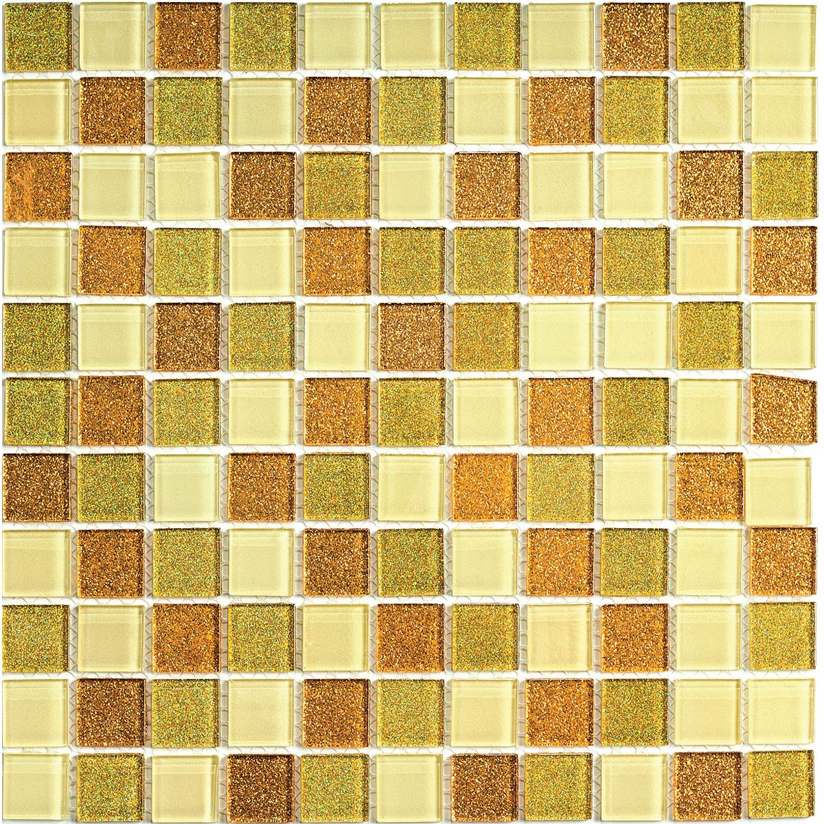 Мозаика Bonaparte (Бонапарт) Shine Gold Глянцевая 30x30 см (чип 2,5x2,5 см)