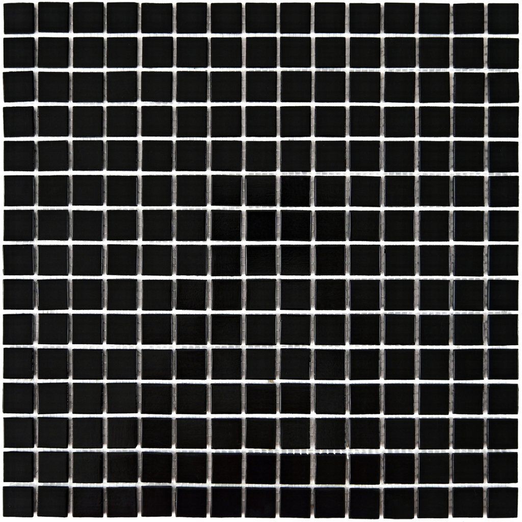 Мозаика Bonaparte (Бонапарт) Simple Black (на бумаге) Полуглянцевая 32.7x32.7 см (чип 2x2 см)