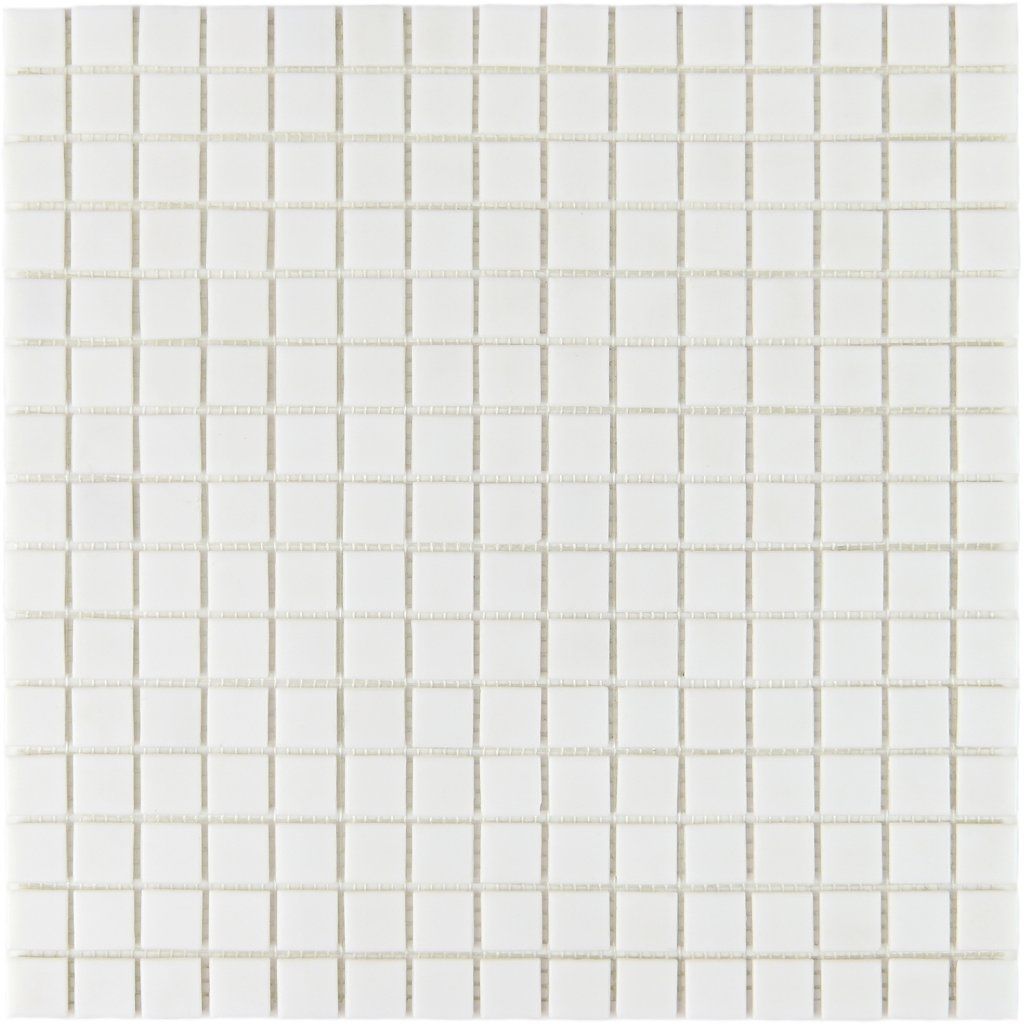 Мозаика Bonaparte (Бонапарт) Simple White (на бумаге) Полуглянцевая 32.7x32.7 см (чип 2x2 см)