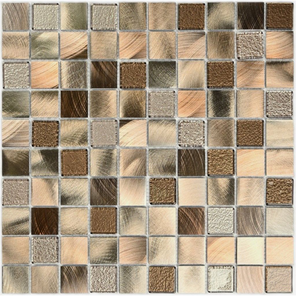 Мозаика Bonaparte (Бонапарт) Titan Bronze Глянцевая 31.8x31.8 см (чип 3x3 см)
