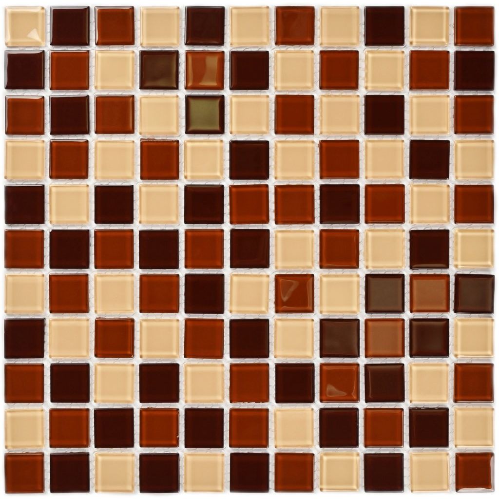 Мозаика Bonaparte (Бонапарт) Toffee mix Глянцевая 30x30 см (чип 2,5x2,5 см)