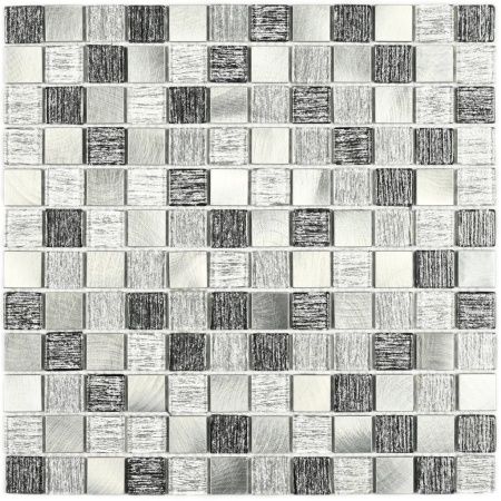 Мозаика Bonaparte (Бонапарт) Trend Silver Глянцевая 30x30 см (чип 2,3x2,3 см)