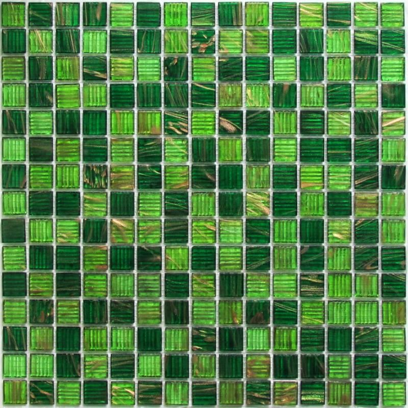 Мозаика Bonaparte (Бонапарт) Verde Полуглянцевая 32.7x32.7 см (чип 2x2 см)