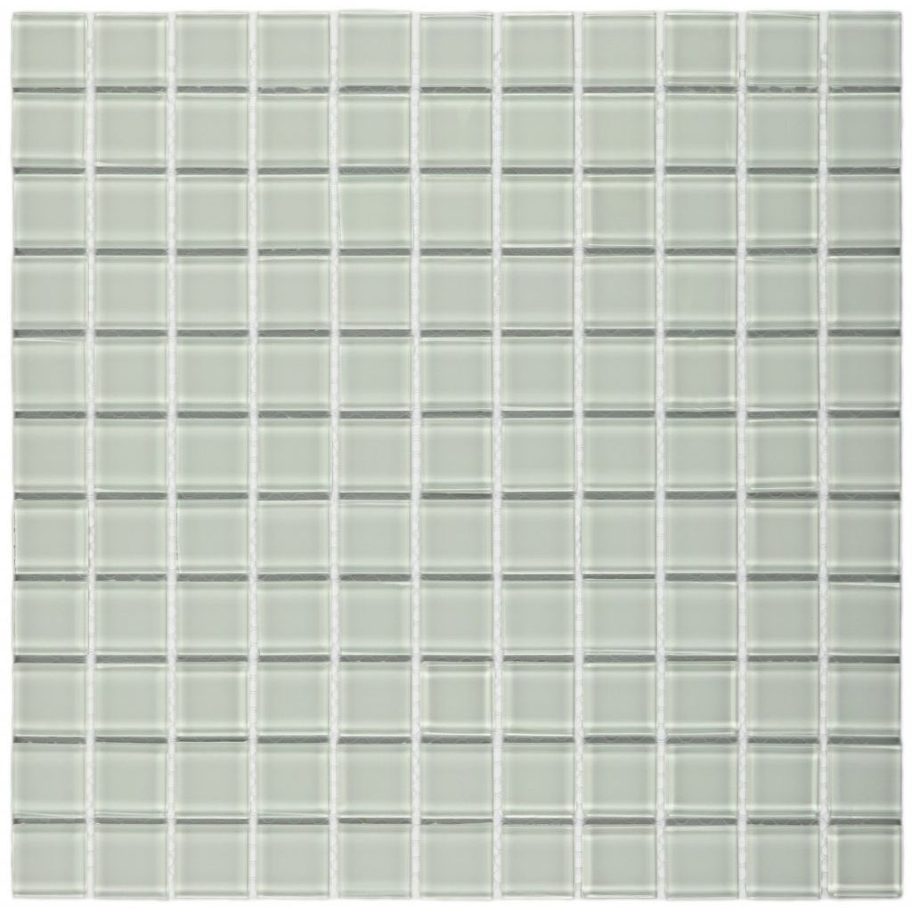 Мозаика Bonaparte (Бонапарт) White glass Глянцевая 30x30 см (чип 2,5x2,5 см)