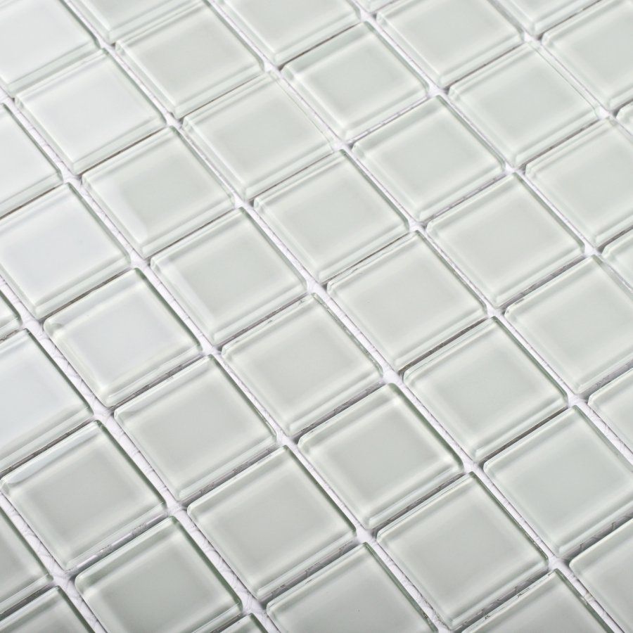 Мозаика Bonaparte (Бонапарт) White glass Глянцевая 30x30 см (чип 2,5x2,5 см)