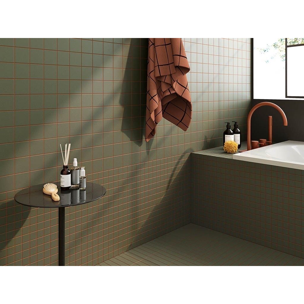 Керамогранит Wow (Вау) Raster Grid M Moss 15x15 см