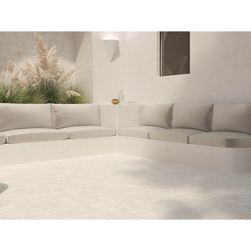 Керамогранит Wow (Вау) Raster Grid S Off White 15x15 см