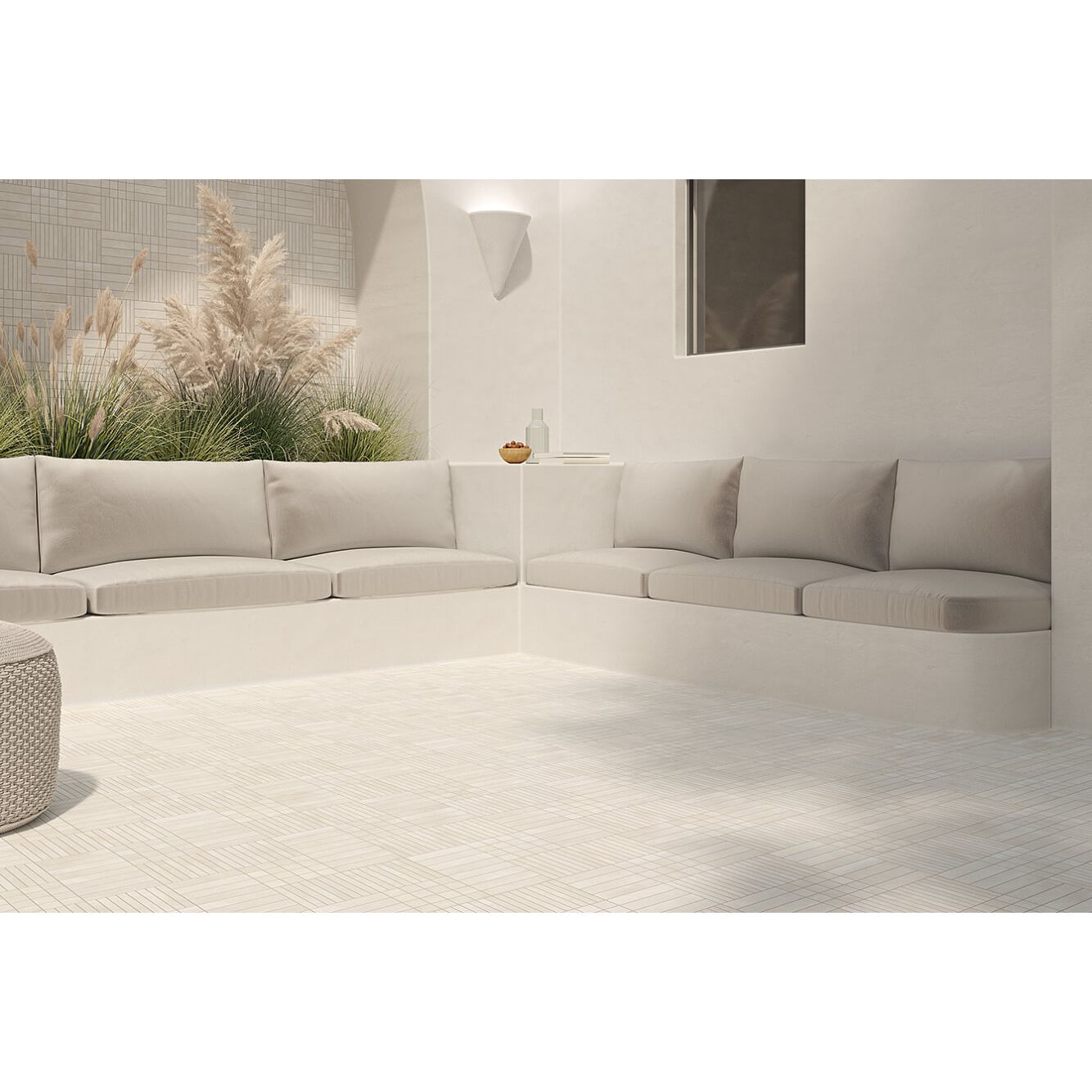 Керамогранит Wow (Вау) Raster Line S Off White 15x15 см
