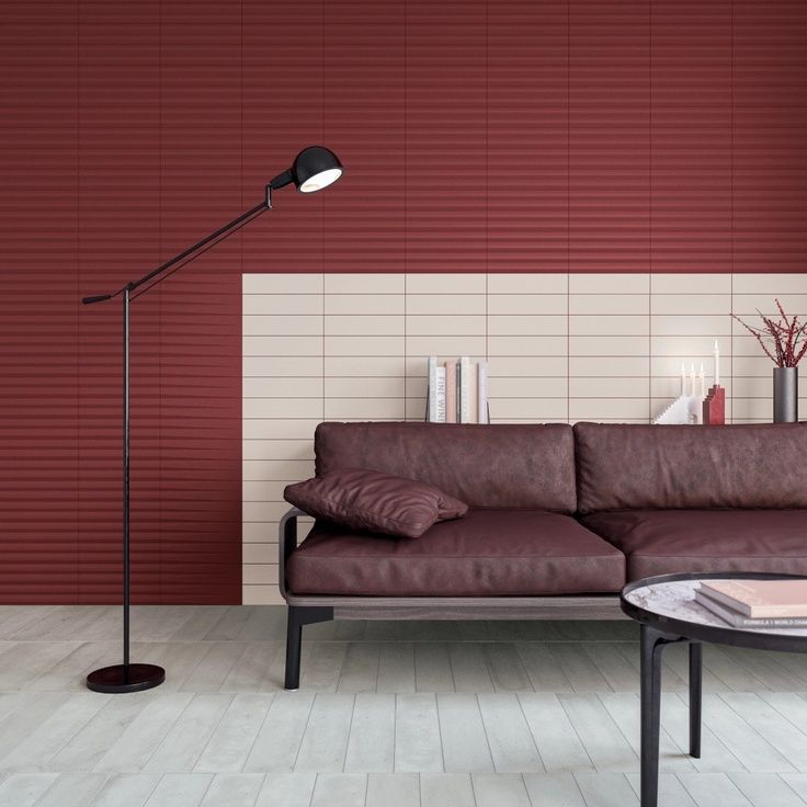 Настенная плитка Wow (Вау) Stripes Garnet 7.5x30 см