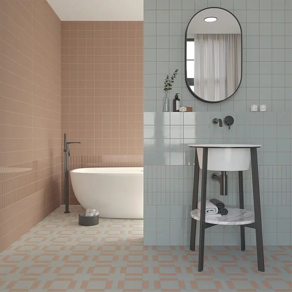 Керамогранит Wow (Вау) Bits Square Celadon Gloss 11.6x11.6 см, глянцевый