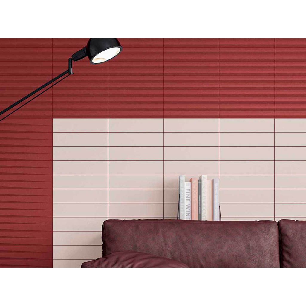 Настенная плитка Wow (Вау) Stripes Transition Garnet 7.5x30 см