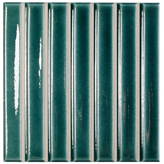 Керамогранит Wow (Вау) Sweet Bars Teal Gloss 11.6x11.6 см, глянцевый