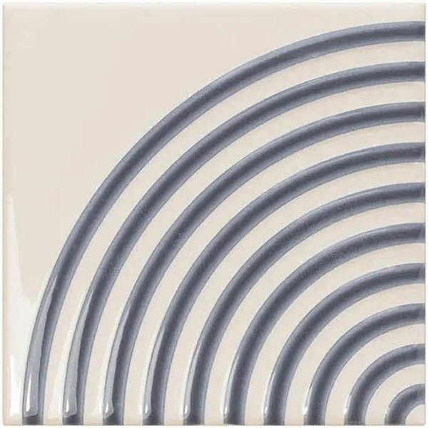 Настенная плитка Wow (Вау) Twister Twist Vapor Titanium Blue 12.5x12.5 см