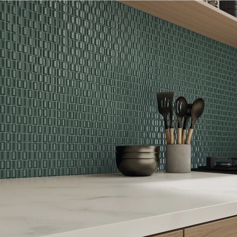 Керамическая плитка Wow (Вау) 3D Bars Diamond Emerald Gloss 12,5x25 см