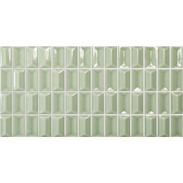 Керамическая плитка Wow (Вау) 3D Bars Diamond Jade Gloss 12,5x25 см