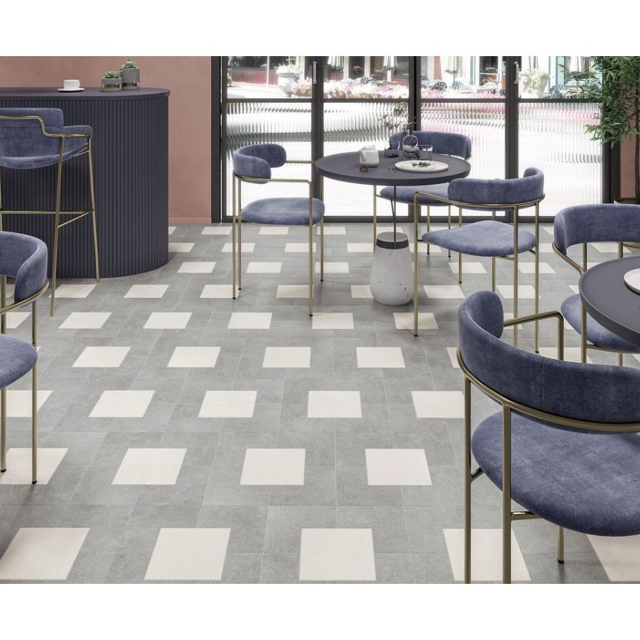 Керамогранит Wow (Вау) Puzzle Elle Floor Graphite Stone 18.5x18.5 см