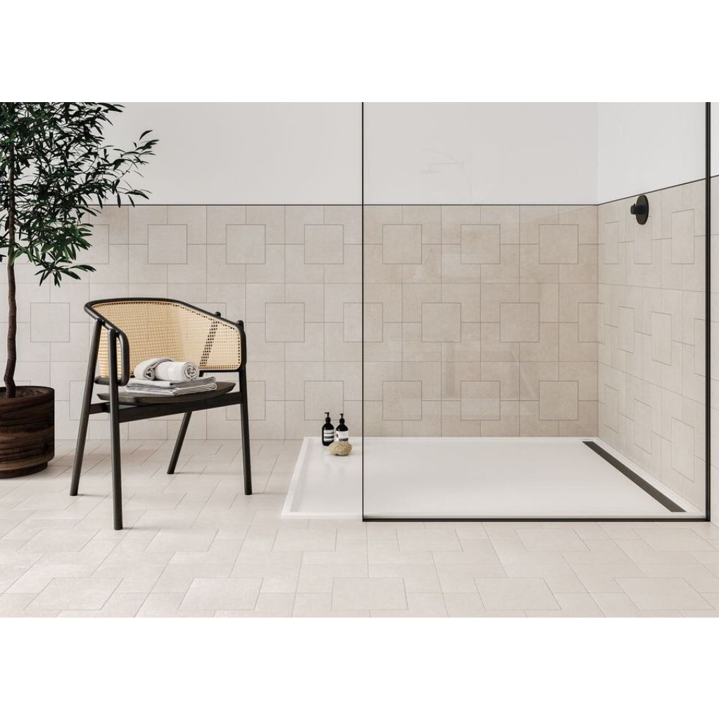 Керамогранит Wow (Вау) Puzzle Elle Floor White Stone 18.5x18.5 см