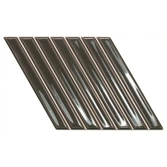 Керамическая плитка Wow (Вау) Spike Bars A Ebony 15x25,9 см