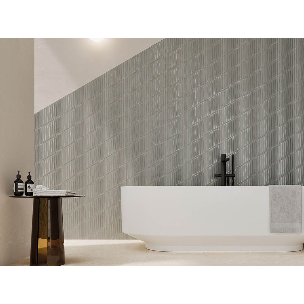 Керамическая плитка Wow (Вау) Spike Bars B Mineral Grey 15x25,9 см