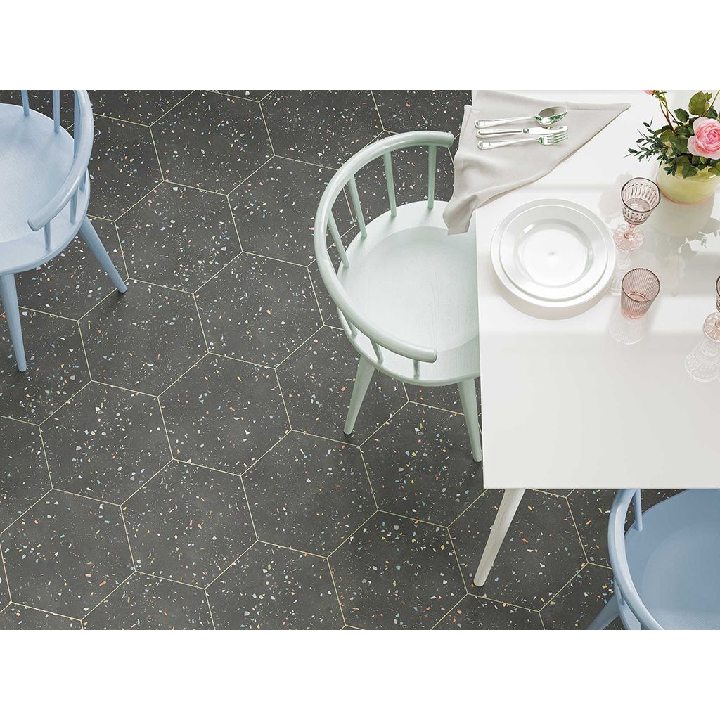 Керамогранит Wow (Вау) Terrazzo Graphite Colours 32x36.8 см