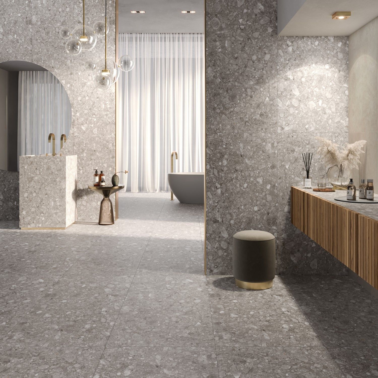 Керамогранит Pieza Ceramica (Пьеза Керамика) Palladino Grey матовый 60х60 см, PA006060N