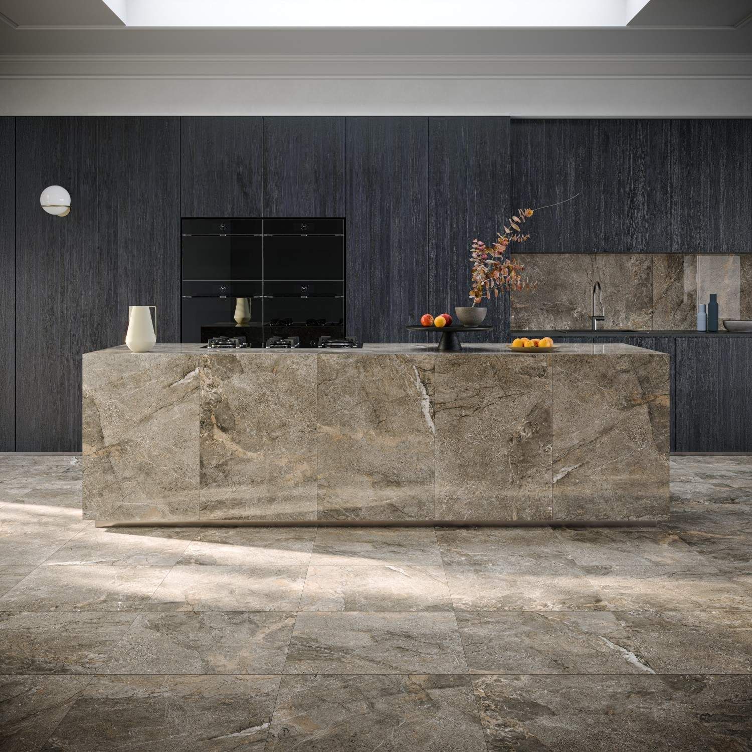 Керамогранит Pieza Ceramica (Пьеза Керамика) Volterra Brown матовый 60х120 см, VL006012N