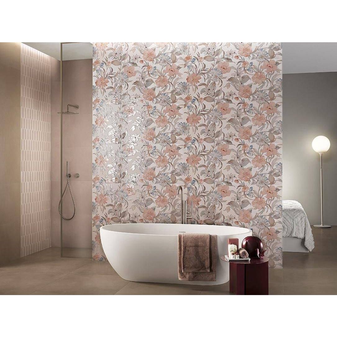 Керамическая плитка Fap Ceramiche (Фап Керамик) Milano Mood Flower Cipria ректификат 50x120 см, fQDD