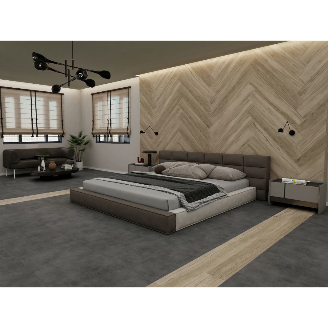 Керамогранит Duna (Дюна) Concrete Grafito Matt 60x120 см, CN0L59M01