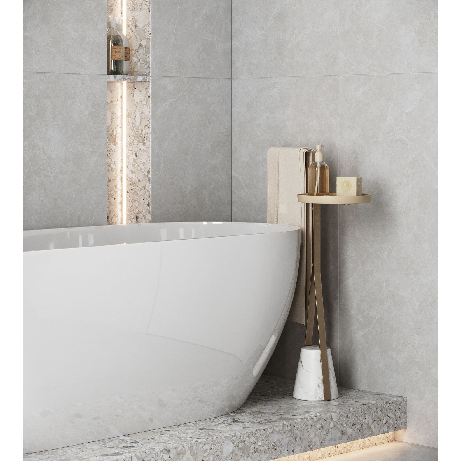 Керамогранит Arcadia Ceramica (Аркадиа Керамика) Oviedo Silver Solido 60х120 см, SL1003-A